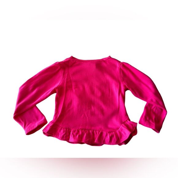 Barbie Rare Vintage 1990 Made in USA Kids Shirt Pink Ruffles 3D Flower Girl 6X - Picture 7 of 15